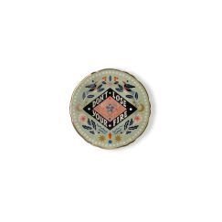 Тарелка мелкая d 16,5 см, декор Don't Lose your Fire, LOVE PARTY, Bitossi