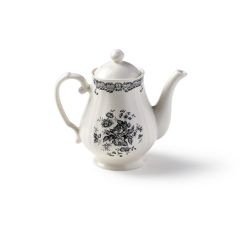 Чайник с крышкой 965 мл h 19,5 см, цвет декора черный, Bitossi