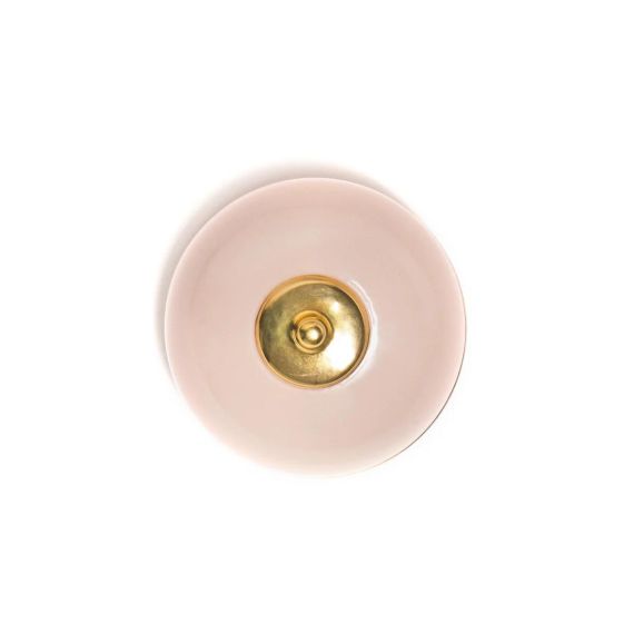 Шкатулка d 9 см, h 6,5 см, PINK/GOLD, Bitossi, изображение 2