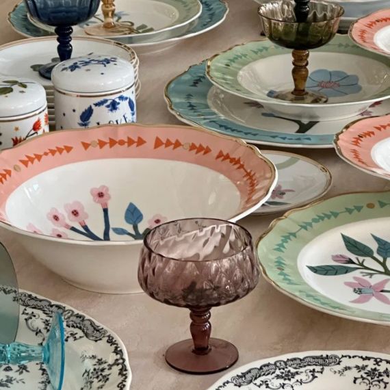 Салатник d 26 см, декор Gerbera, Bitossi, изображение 4