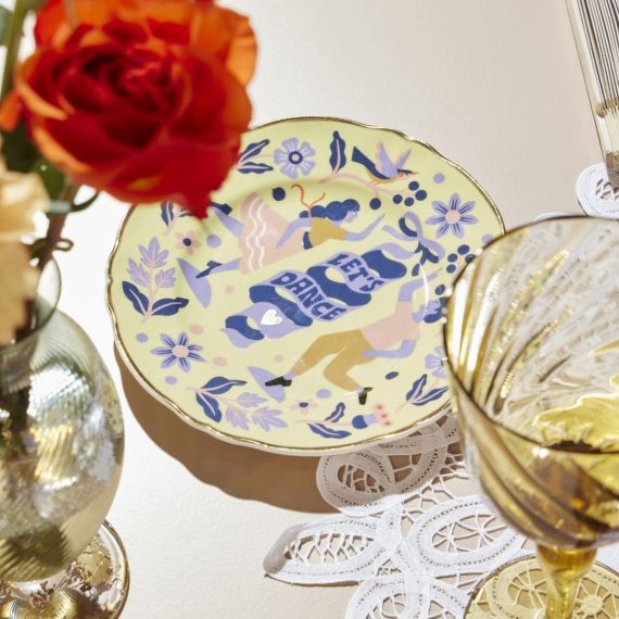 Тарелка мелкая D 16,5см, декор Let's Dance, LOVE PARTY, Bitossi, изображение 5