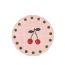 Тарелка мелкая 22,5 см, цвет Rosa, декор вишня, Bitossi